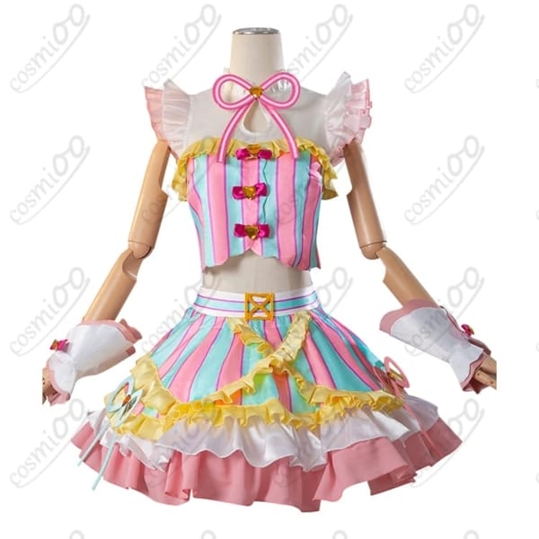 プリパラ真中らぁらコスプレ衣装トゥインクルリボン初期サイリウム高再現フルセット