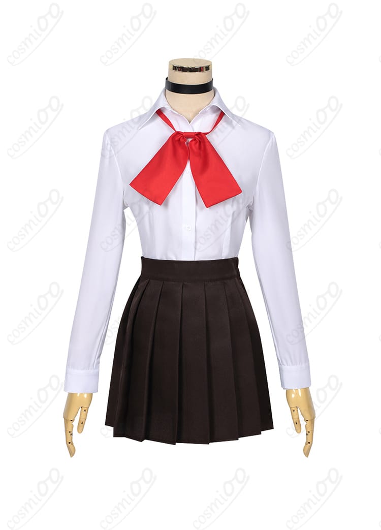 綾瀬桃 制服 コスプレ衣装 衿付きシャツとネクタイの装飾細部。細かいディテールが特徴！