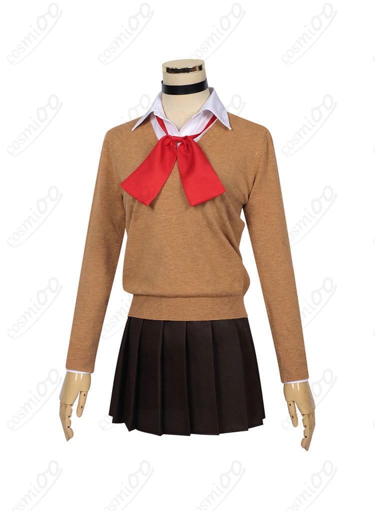ダンダダン 綾瀬桃 制服 コスプレ衣装の側面画像。衣装のラインやフィット感を確認！