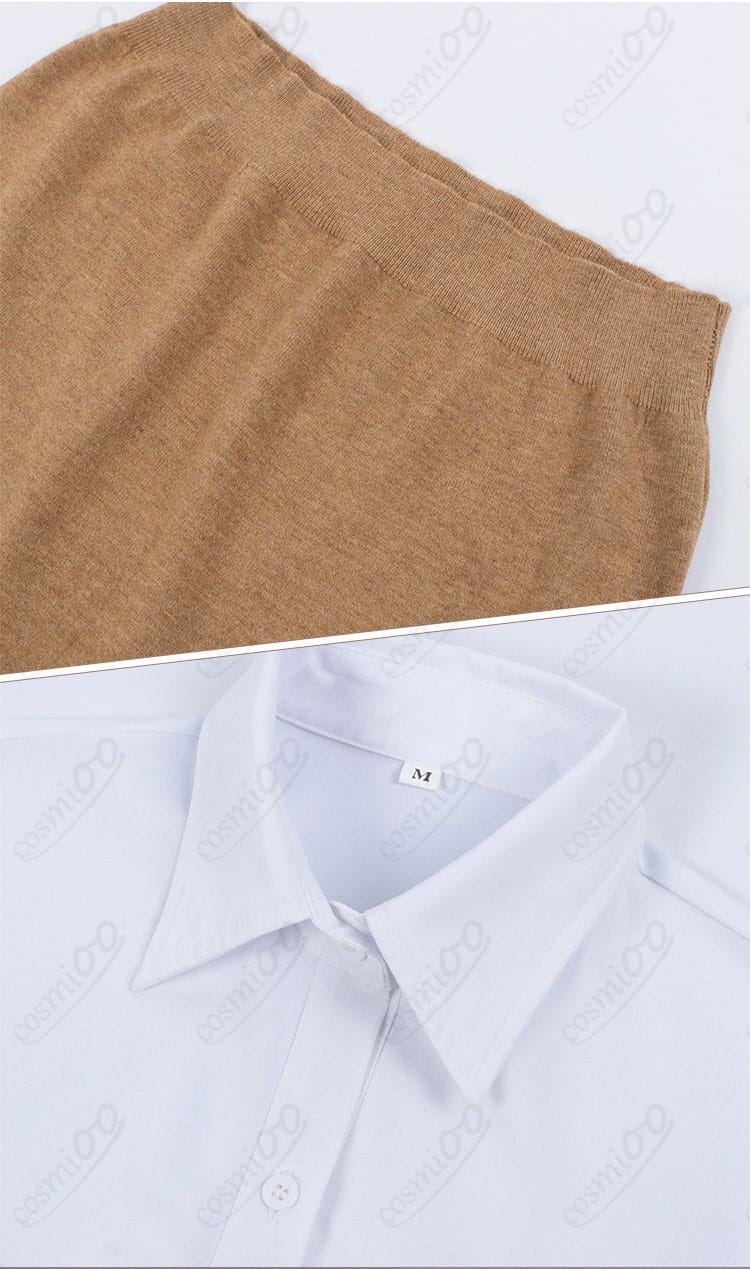 綾瀬桃 制服 コスプレ衣装の装飾ディテール。全体的なデザインと細部の仕上がりを確認！