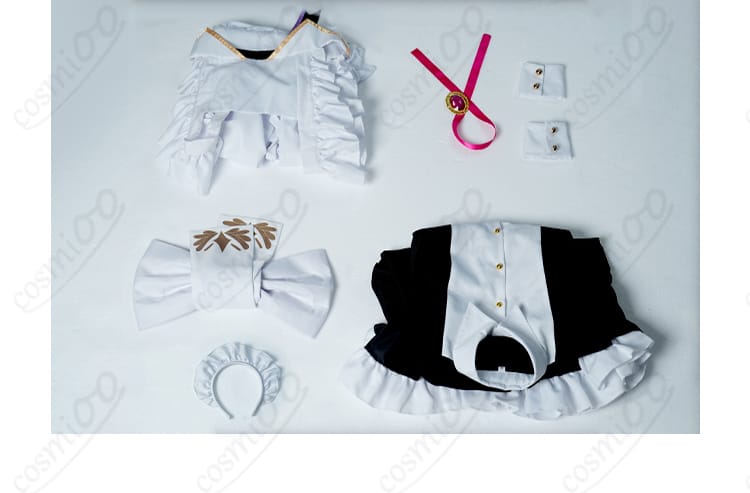 セット内容の展示画像 - セレン龍月 メイド服 コスプレ衣装のセット内容