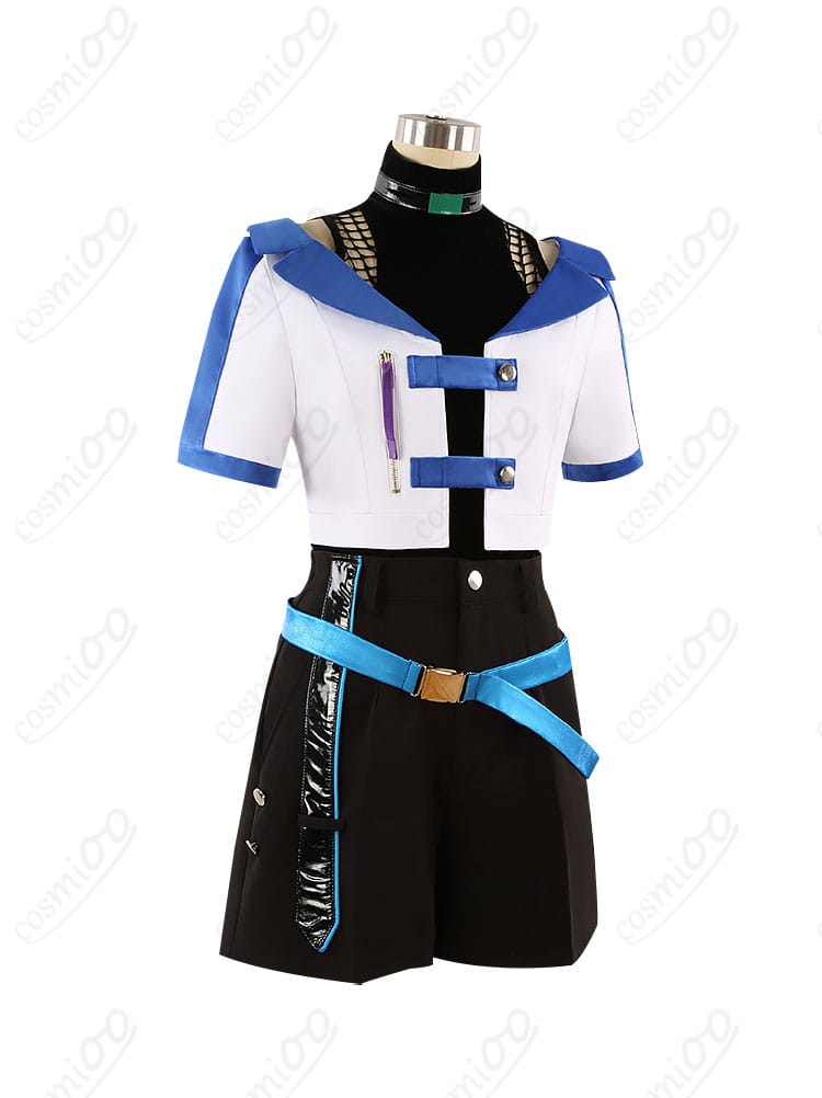 原神 放浪者（スカラマシュ） コスプレ衣装 側面画像。衣装のシルエットとディテールがよくわかるショット。