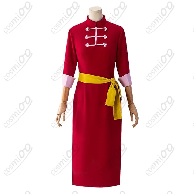 銀魂『神楽』烙陽決戦篇コスプレ衣装｜高再現・動きやすいチャイナトップ&帯セット - 1枚目の画像