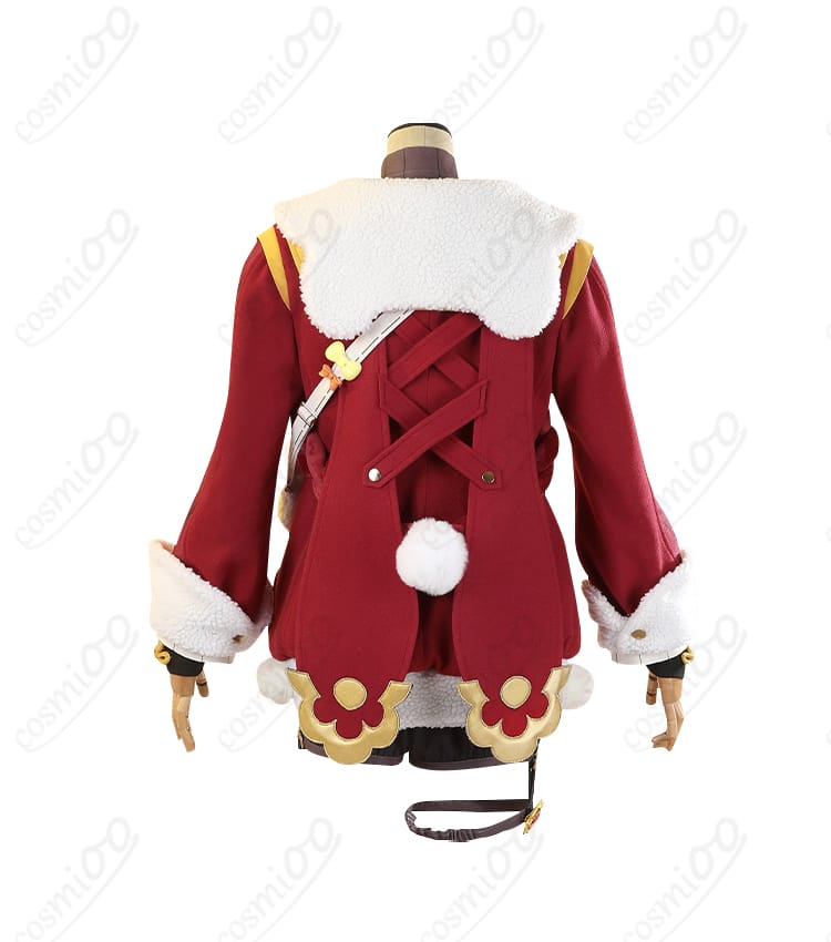 「原神 香菱（シャンリン）」のコスプレ衣装背面画像。背中のデザインとディテールが鮮明に見える。