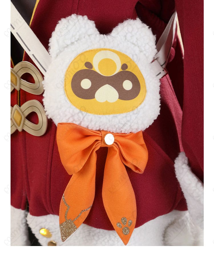 「原神 香菱（シャンリン）」コスプレ衣装の腰部分の装飾。エレガントで華やかなアクセントが魅力的。