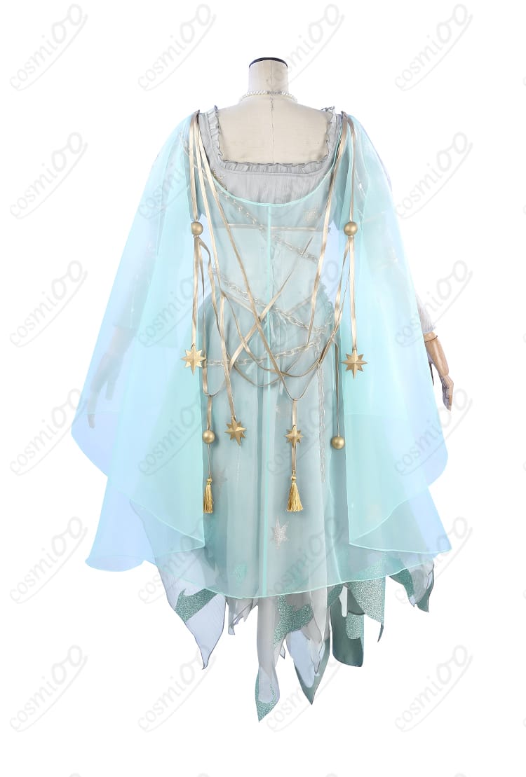 商品背面のコスプレ衣装画像。宇宙の魔女衣装の背面デザインを確認できます。