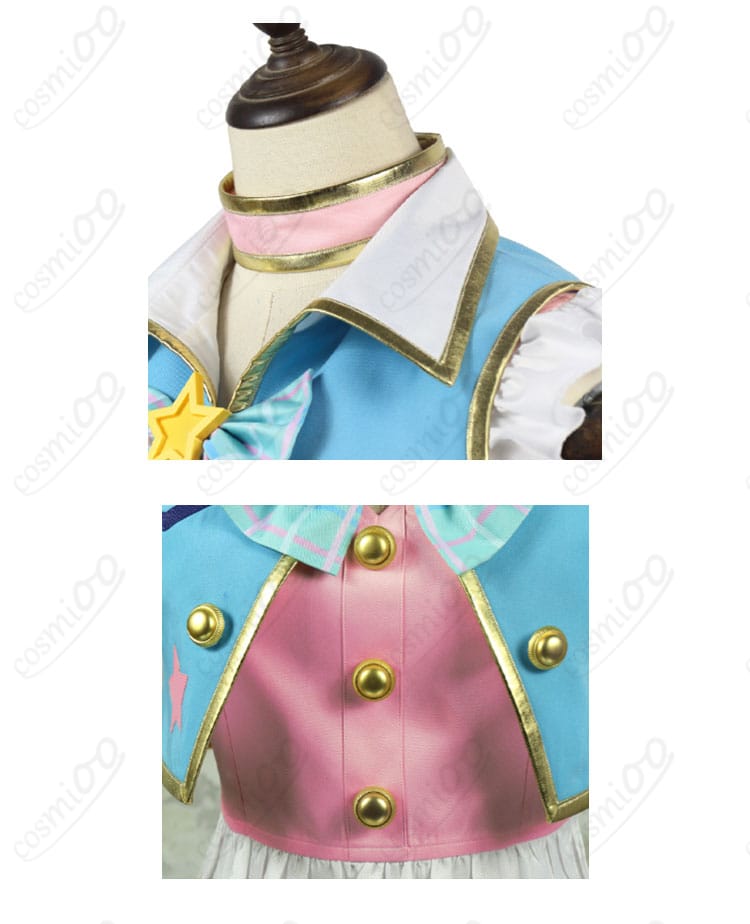 アイカツ！ 天羽まどか コスプレ衣装 服装装飾細部 - こだわりの刺繍や花柄など装飾の詳細