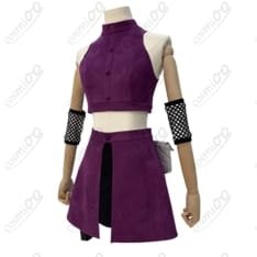 NARUTO 山中いの コスプレ衣装 高再現 フルセット しなやかな紫系デザイン - 2枚目の画像（サムネイル）