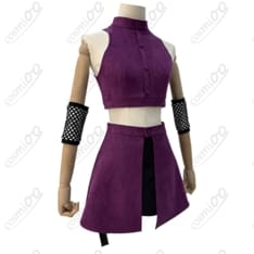 NARUTO 山中いの コスプレ衣装 高再現 フルセット しなやかな紫系デザイン - 3枚目の画像（サムネイル）