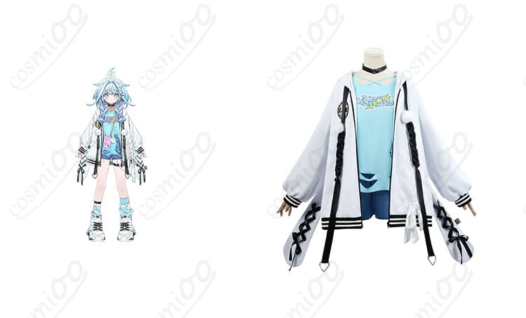 商品正面とキャラクターの組み合わせ画像 - 水宮枢のコスプレ衣装、ホロライブファン必見！