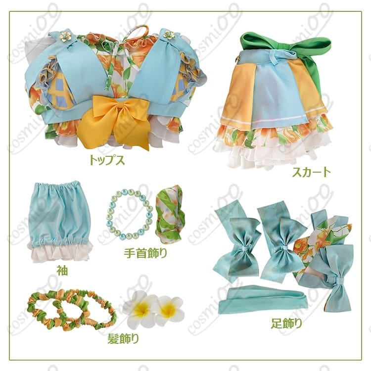 ラブライブ！小泉花陽 水着コスプレ くじ引き堂コラボ 高再現・清楚可憐 - 4枚目の画像