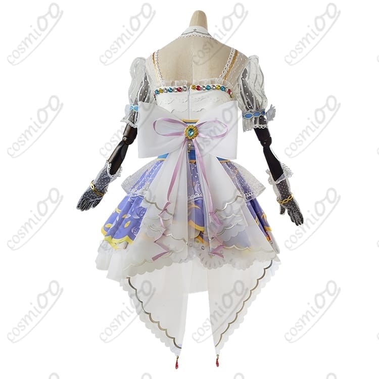 ラブライブ！園田海未 コスプレ衣装 ロイヤルプリンセス編 上品なブルードレス フルセット - 3枚目の画像