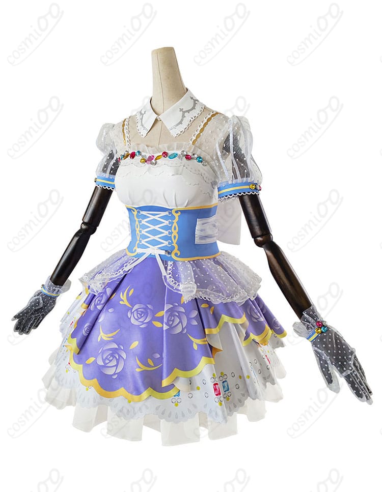 ラブライブ！スクフェス 小泉花陽 ロイヤルプリンセス編 コスプレ衣装の側面シルエット確認用画像