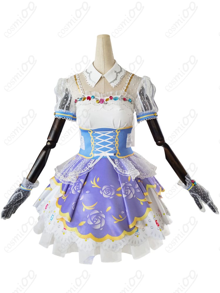 ラブライブ！スクフェス 小泉花陽 ロイヤルプリンセス編 コスプレ衣装の正面全体図