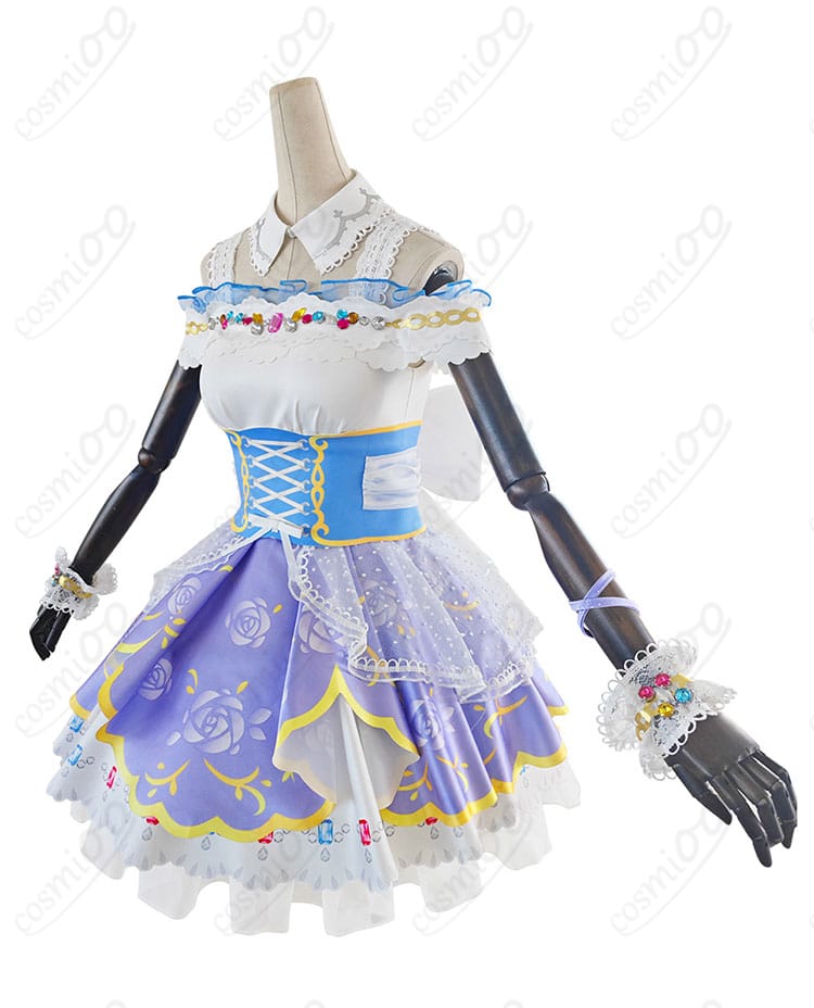 南ことり コスプレ衣装 ロイヤルプリンセス編 商品の側面画像。美しいシルエットとディテールが際立つ。