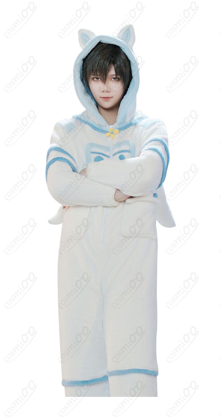 服装正面の装飾ディテール（コスプレ衣装のジャンプスーツ）