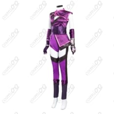 モータルコンバット11 ミレーナ コスプレ衣装 紫基調の戦闘服デザイン・快適素材 - 2枚目の画像（サムネイル）