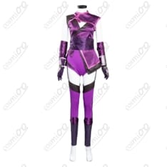 モータルコンバット11 ミレーナ コスプレ衣装 紫基調の戦闘服デザイン・快適素材