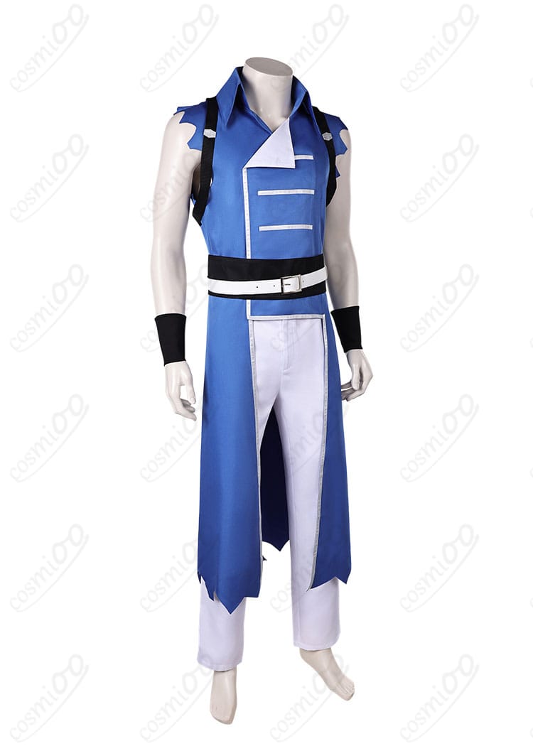 リヒター・ベルモンドコスプレ衣装の右側。忠実に再現されたキャラクターの特徴。