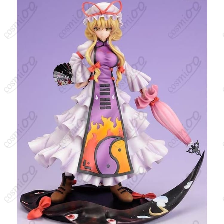 東方萃夢想『八雲紫』コスプレ衣装 高再現・優雅な長袖ロングドレス - 1枚目の画像