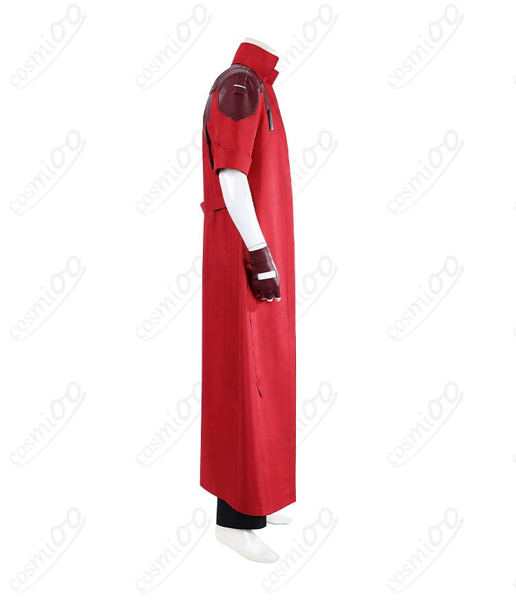 デビルメイクライ ダンテ コスプレ衣装 右側ディテール画像。袖から裾にかけての造形を丁寧に再現。