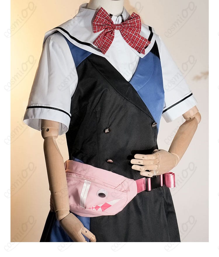 グリザイア クロノスリベリオン 松嶋みちる コスプレ衣装 美浜学園 制服の装飾のディテール。制服に合わせた精緻な刺繍が特徴です。