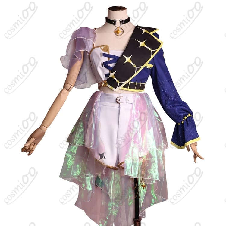 ホロライブ 常闇トワ MV衣装コスプレ 黒×紫の小悪魔スタイル 高再現フルセット - 1枚目の画像