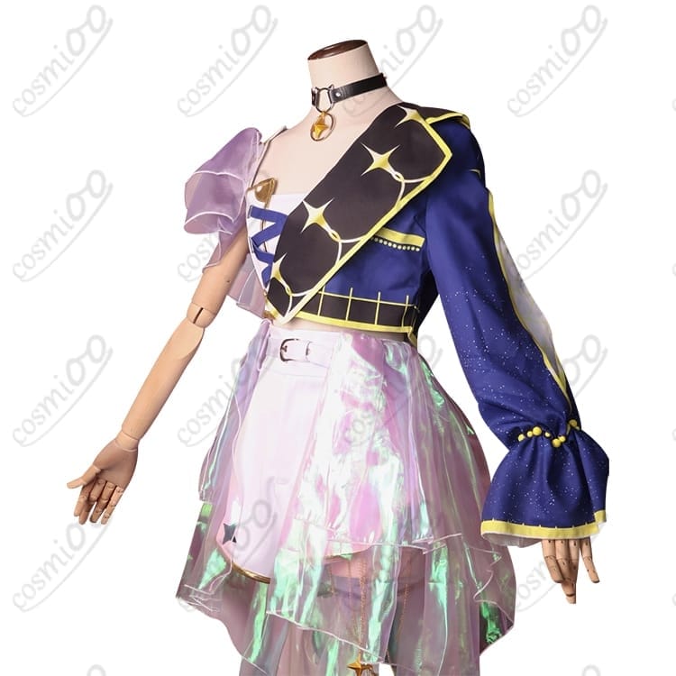 ホロライブ 常闇トワ MV衣装コスプレ 黒×紫の小悪魔スタイル 高再現フルセット - 2枚目の画像