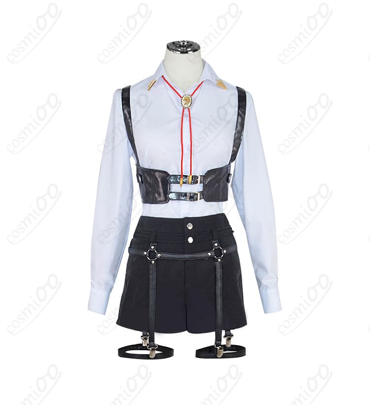 服装装飾の詳細画像｜獅白ぼたん ワイシャツ衣装 コスプレ衣装｜忠実再現デザイン