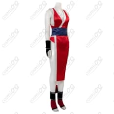 ストリートファイター6 不知火舞 コスプレ衣装｜赤のくノ一装束・鉄扇付きフルセット - 4枚目の画像（サムネイル）