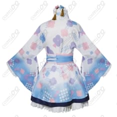 にじさんじ 天宮こころ 和服新衣装コスプレ｜清涼ブルーの振袖風フルセット - 3枚目の画像（サムネイル）