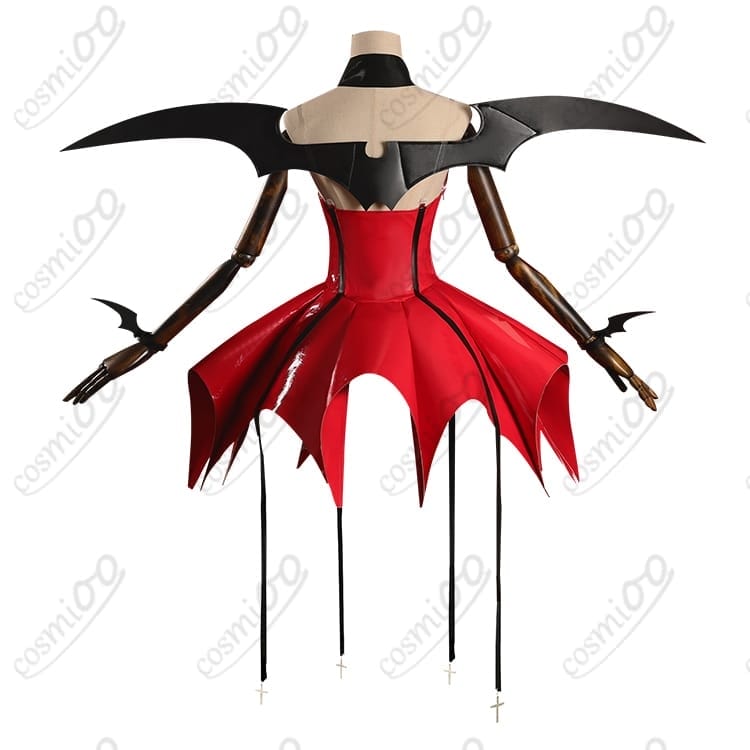 しゅごキャラ！ほしな歌唄 ルナティックチャーム コスプレ衣装 黒ゴシック悪魔風・翼＆角付き - 3枚目の画像