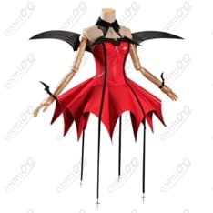 しゅごキャラ！ほしな歌唄 ルナティックチャーム コスプレ衣装 黒ゴシック悪魔風・翼＆角付き - 2枚目の画像（サムネイル）