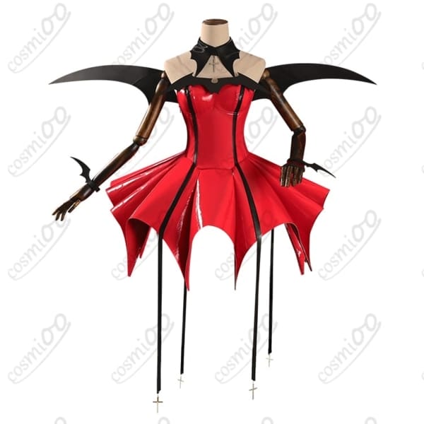 しゅごキャラ！ほしな歌唄 ルナティックチャーム コスプレ衣装 黒ゴシック悪魔風・翼＆角付き