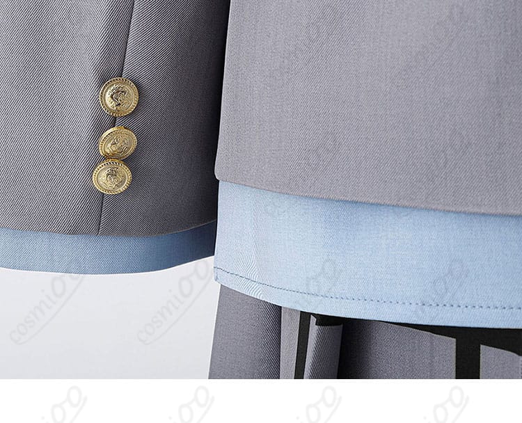 君嘘 制服コスプレ 袖口ディテール | ボタン＆ステッチのこだわり