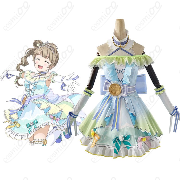 南ことり カウントダウンライブ編 コスプレ衣装 正面＋キャラクター比較画像｜ラブライブ！スクフェス 再現度チェックにおすすめ