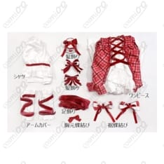 日奈森あむ『私服風チェック柄ケーキドレス』コスプレ 高再現・ガーリー - 4枚目の画像（サムネイル）