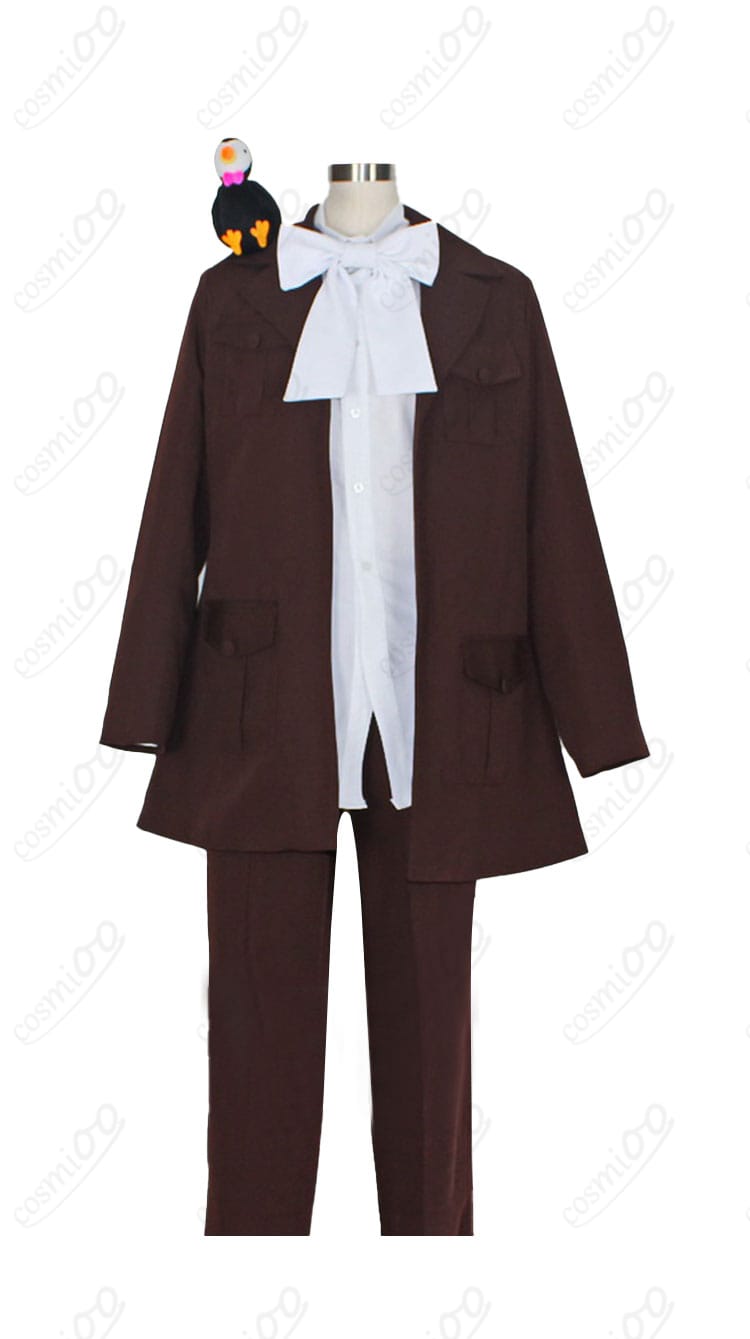 商品正面のコスプレ衣装画像。ヘタリアアイスランドの衣装詳細がわかります。