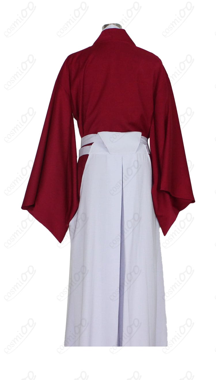 るろうに剣心 緋村剣心 コスプレ衣装 商品背面画像。背面のディテールやフィット感が魅力的。