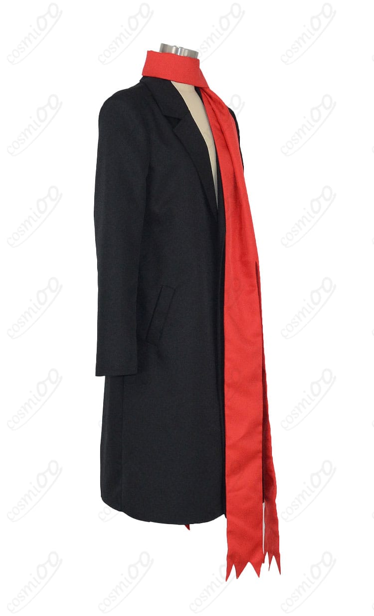 ギルティクラウン 桜満集 コスプレ衣装 右側のデザイン。服のディテールが際立つショット。高忠実度のコスプレ衣装で、イベントや撮影に最適です。