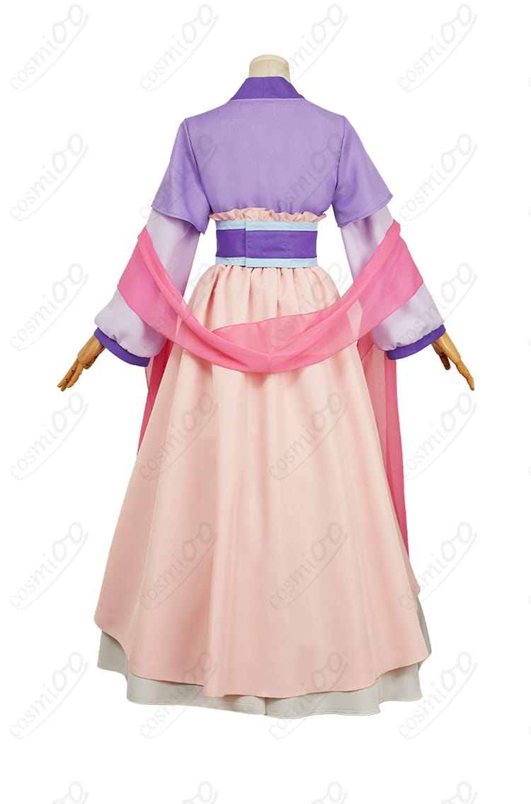 薬屋のひとりごと 猫猫（マオマオ） コスプレ衣装 背面画像。背面デザインや仕上げの品質がしっかりと確認できます。