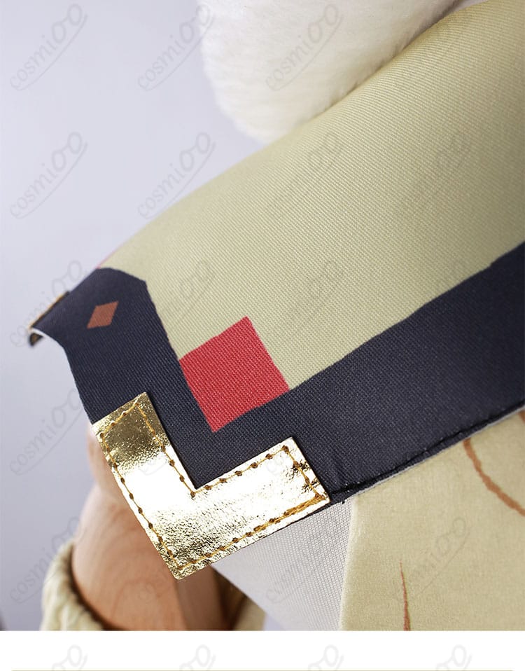 ヴァレサ 通常服 衣襟装飾クローズアップ　刺繍とチャームがポイント