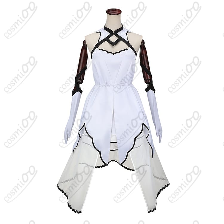 月姫 アルクェイド コスプレ衣装 白ニット×濃紺スカート 高再現フルセット - 1枚目の画像