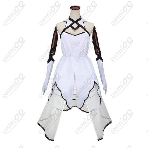 月姫 アルクェイド コスプレ衣装 白ニット×濃紺スカート 高再現フルセット