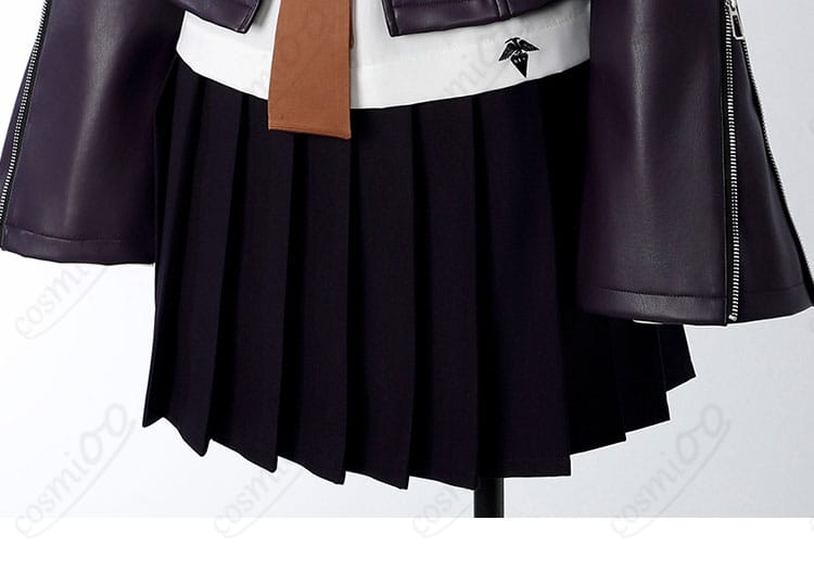 ダンガンロンパ 霧切響子 コスプレ衣装のスカートの装飾細部。魅力的で精巧なデザインが目を引きます。