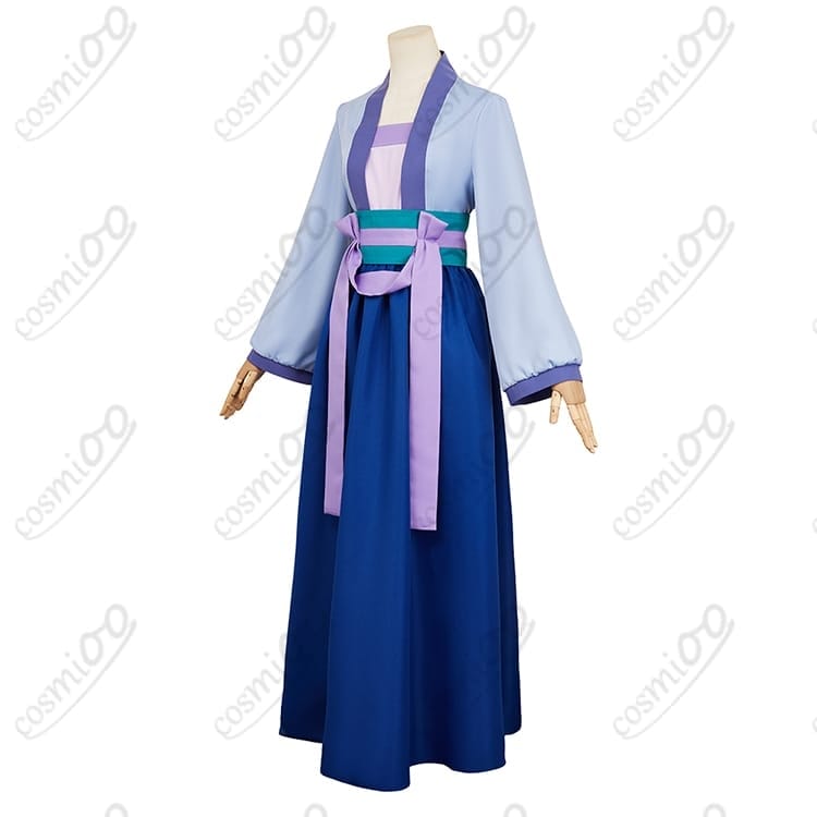 薬屋のひとりごと 猫猫 コスプレ衣装 緑系×髪飾り 高再現・動きやすい - 2枚目の画像