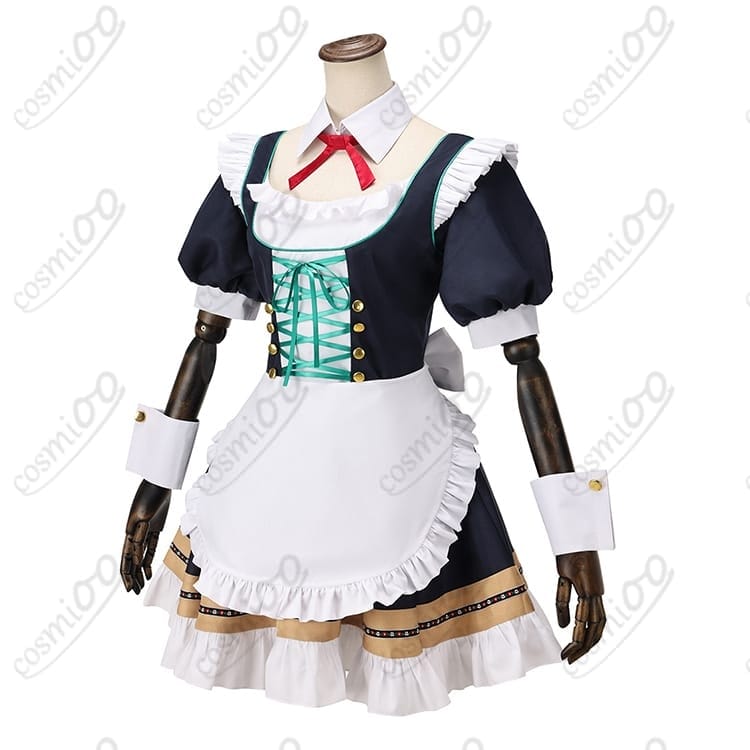 ブルーアーカイブ 牛牧ジュリ コスプレ衣装｜透け感素材のアルバイト風デザイン - 2枚目の画像