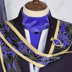 原神『セノ』コスプレ衣装 璀夜華宴 黒×金×深紫の礼装 高再現で動きやすい - 4枚目の画像（サムネイル）