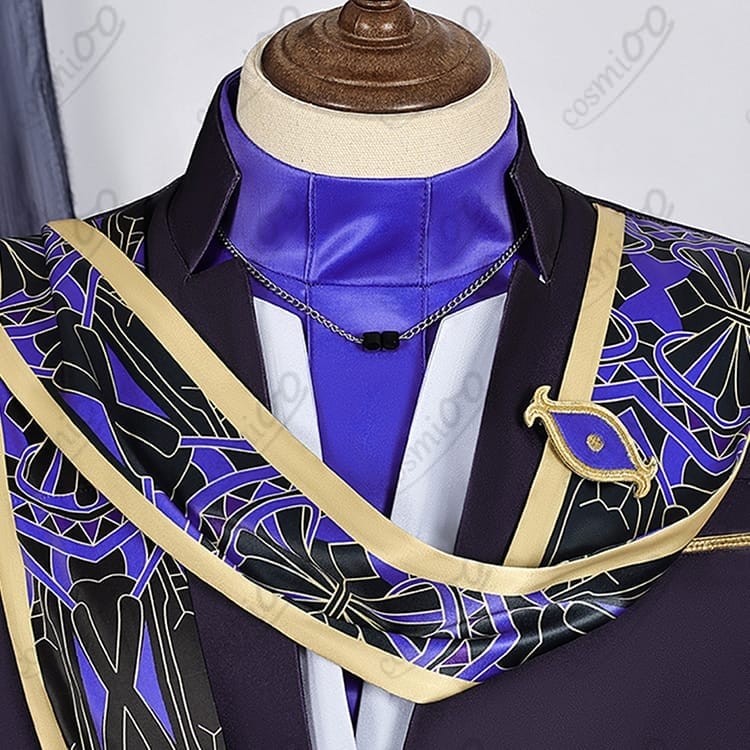 原神『セノ』コスプレ衣装 璀夜華宴 黒×金×深紫の礼装 高再現で動きやすい - 4枚目の画像