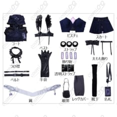 ホロライブEN 古石ビジュー 厨二病コスプレ衣装｜ゴシック×宝石モチーフ 高品質 - 6枚目の画像（サムネイル）